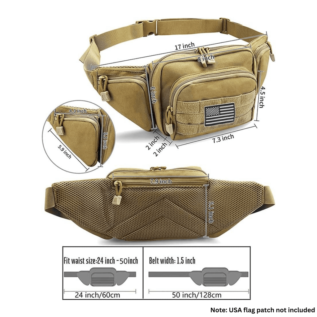 Tactical Waist Bag MOLLE EDC Pouch