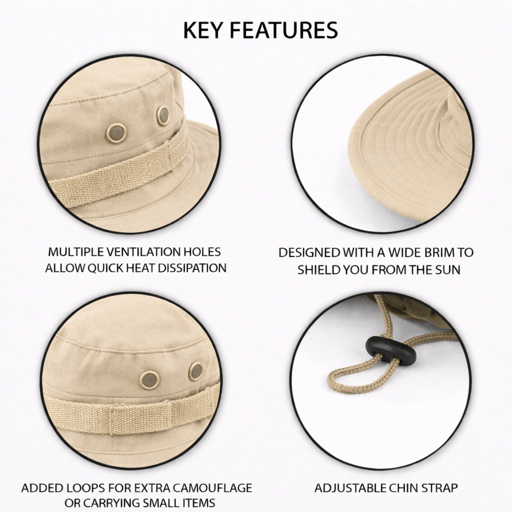 XGear Tactical Wide Brim Boonie Bucket Hat Jupiter Gear