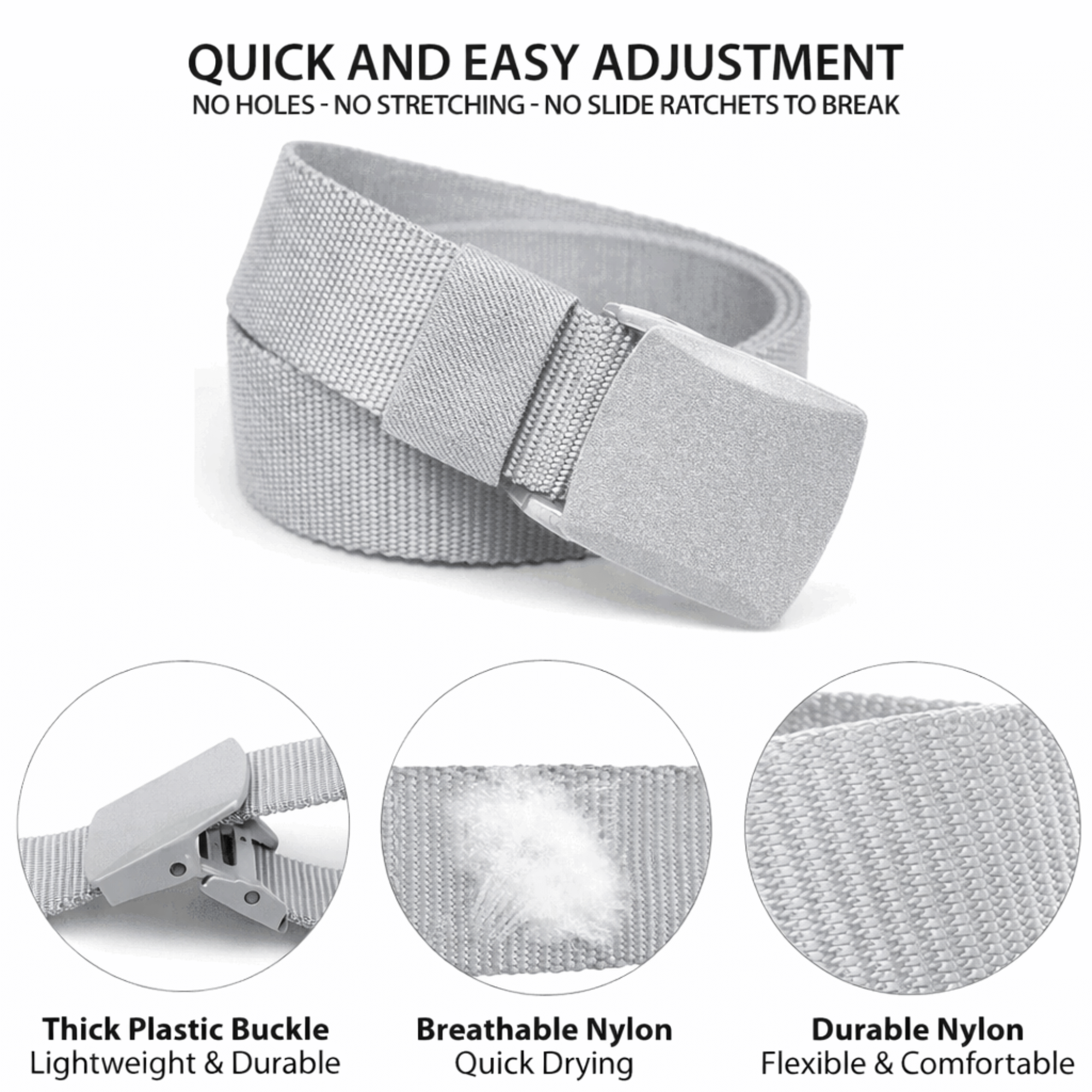 XGear Tactical Adjustable Nylon Belt with Plastic Buckle Jupiter Gear