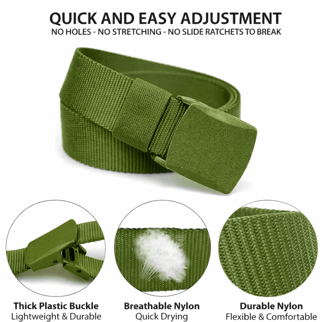 XGear Tactical Adjustable Nylon Belt with Plastic Buckle Jupiter Gear