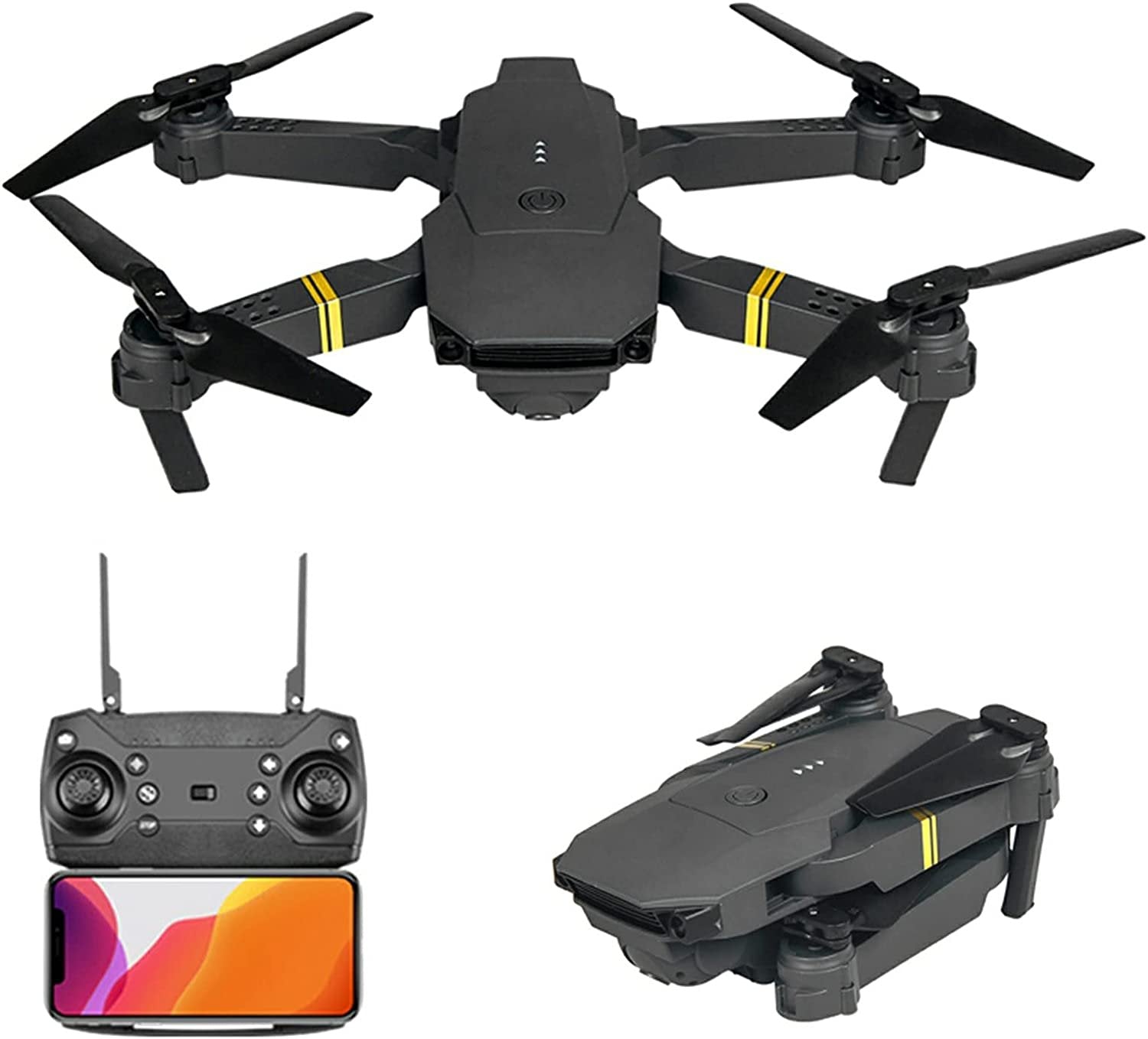 4K HD Dual Camera RC FPV WiFi Portable Wide Angle Foldable Quadcopter Drone Outdoorzees