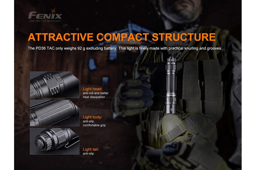 Fenix PD36 TAC Tactical Flashlight - 3000 Lumens Fenix Store