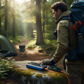 IP65 Waterproof Portable Solar Power Bank Wireless USB-C